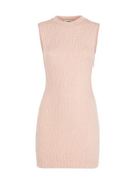 fendi hemdkleid ff|Shop Fendi FF Logo Embossed Minidress .